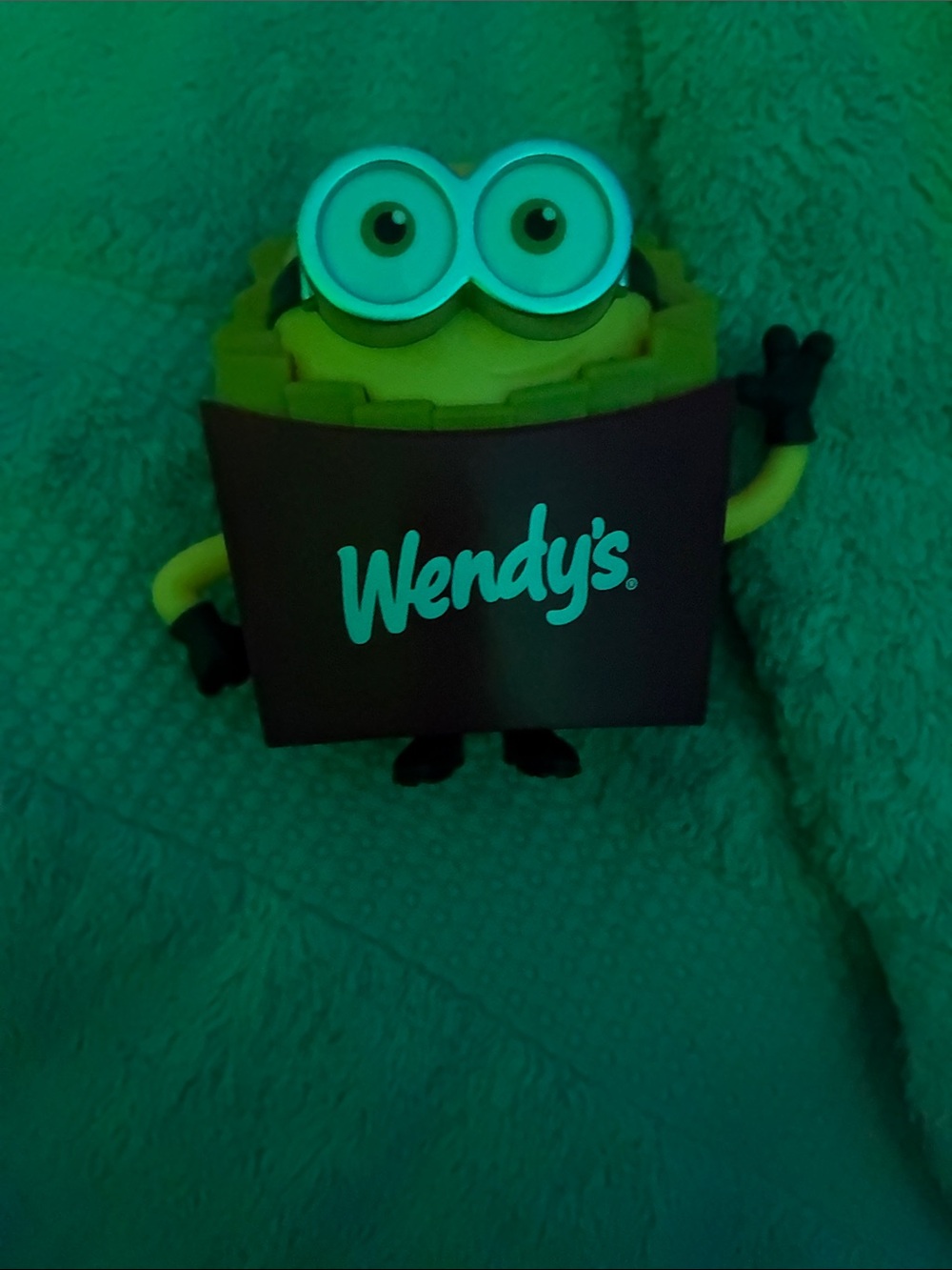 Wendy's Minion Fry Container Collectible - Yellow & Brown